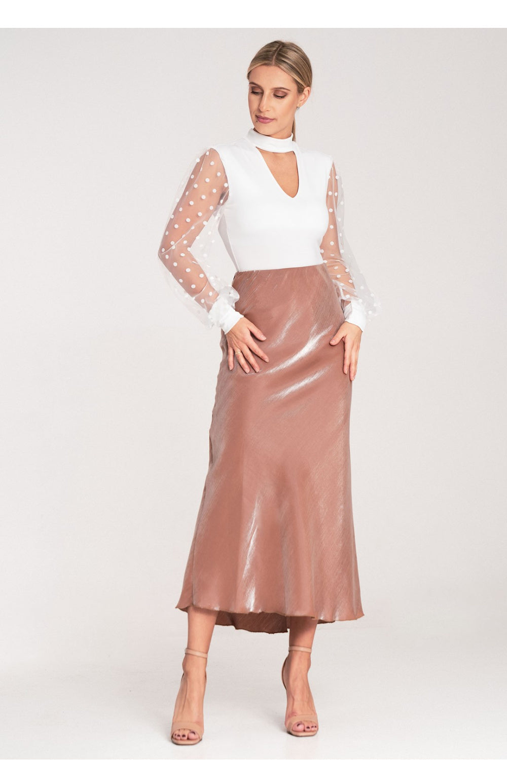 Satin skirt