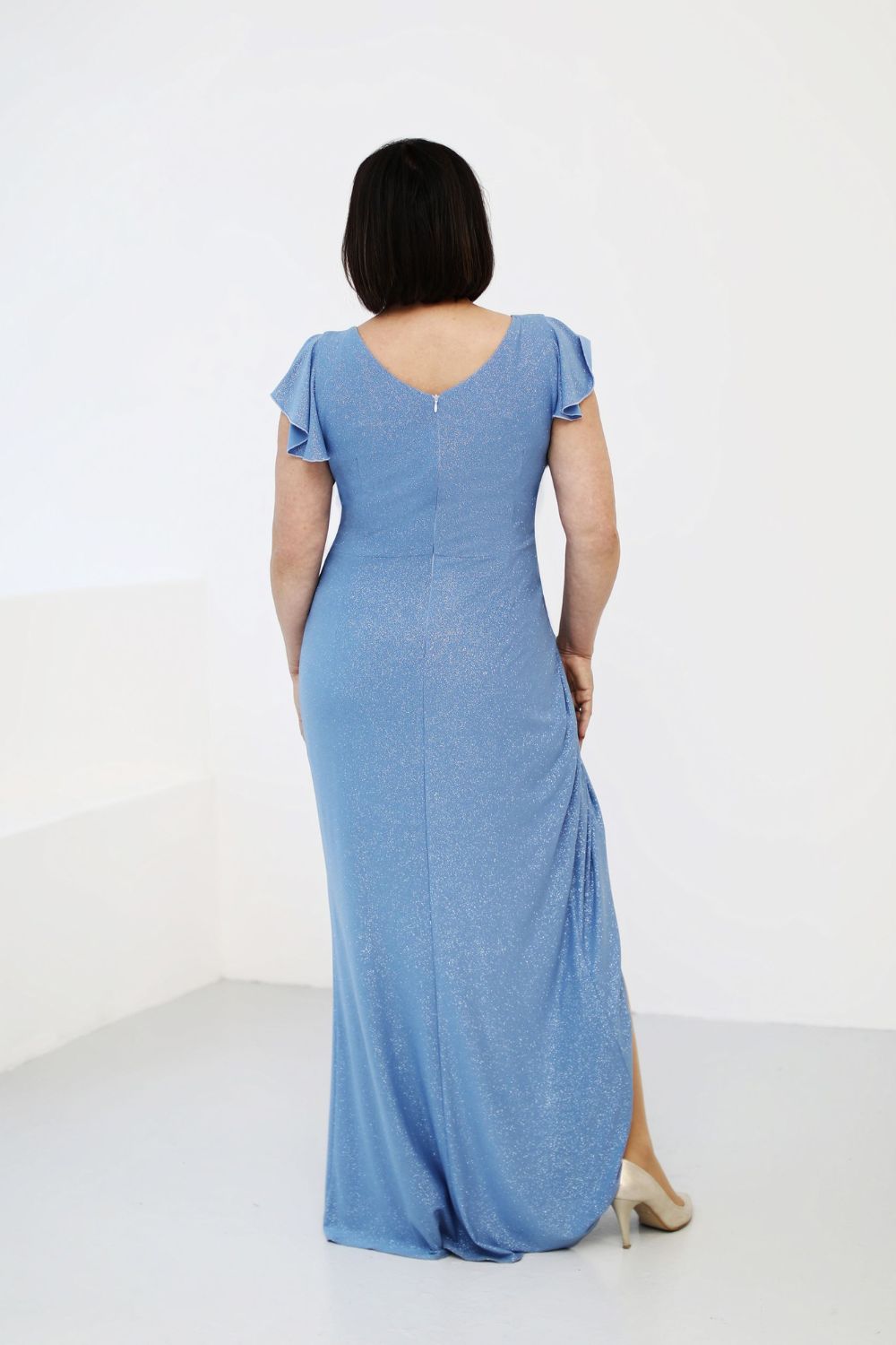Wrap evening dress