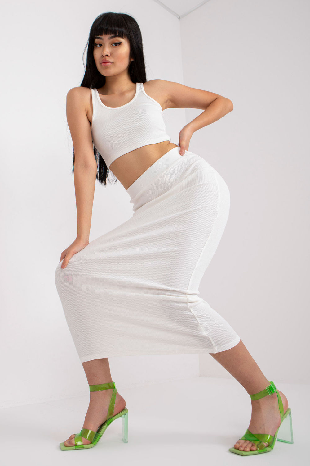 Ribbed skirt