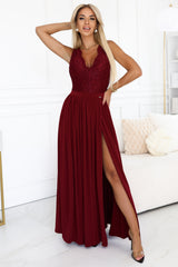 Lace evening dress