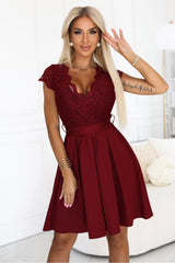 Lace evening dress