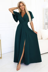 Wrap evening dress