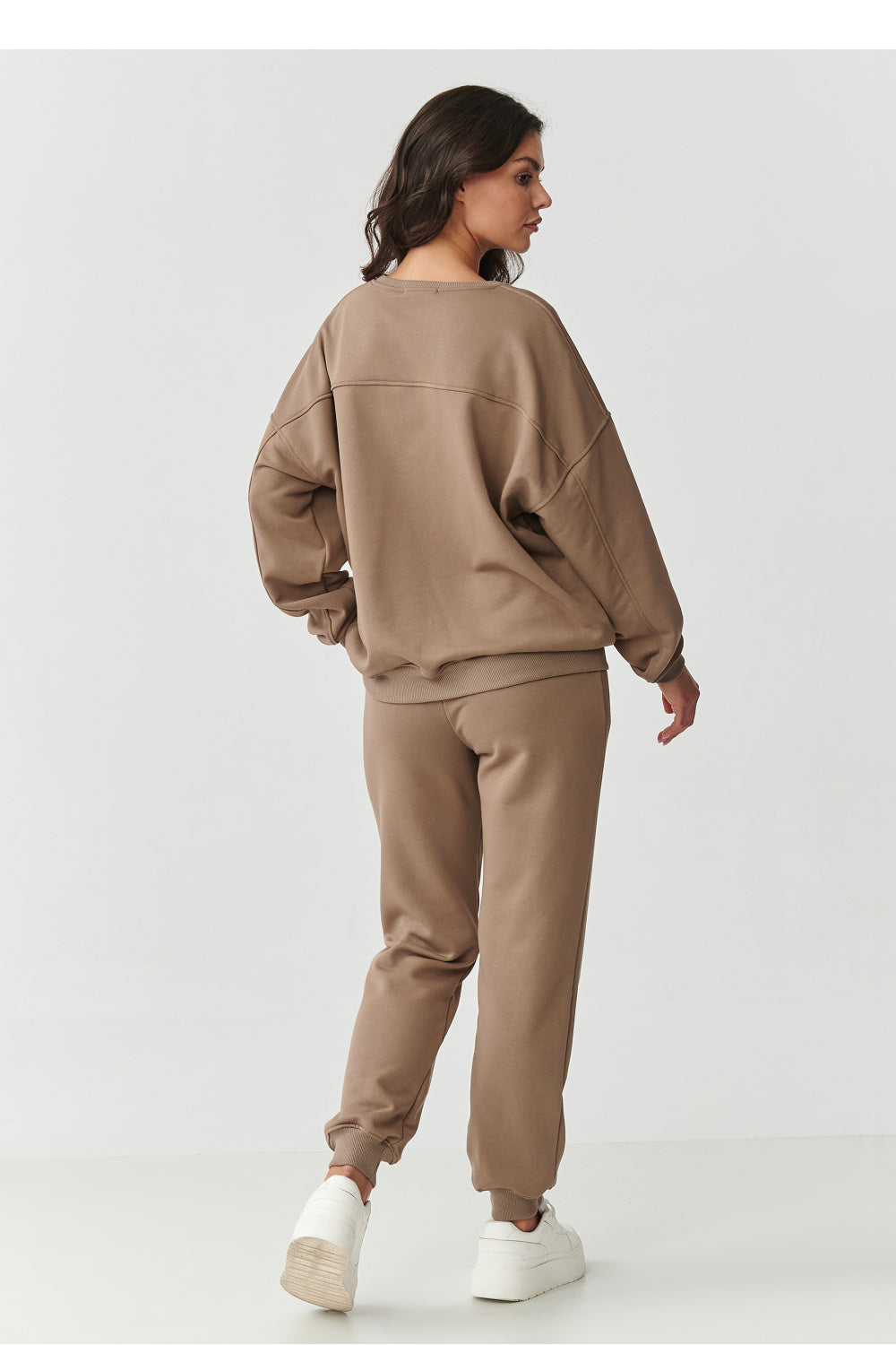Black embroidered cotton trousers