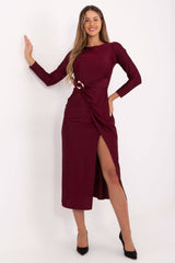 Wrap evening dress