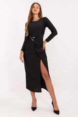 Wrap evening dress