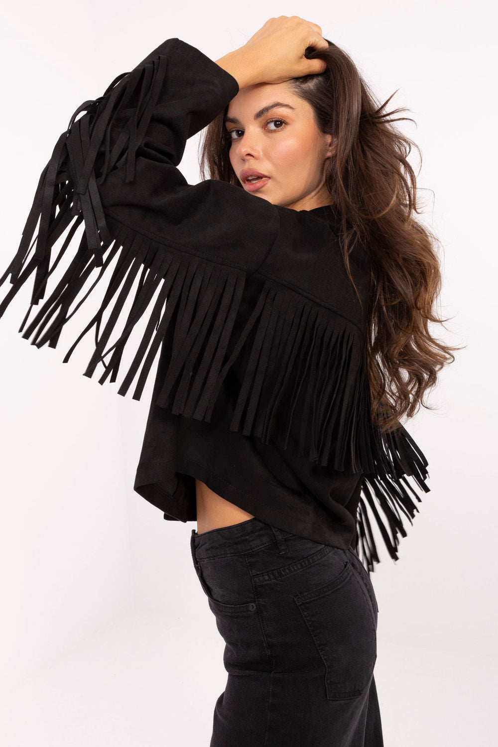 Fringed coat