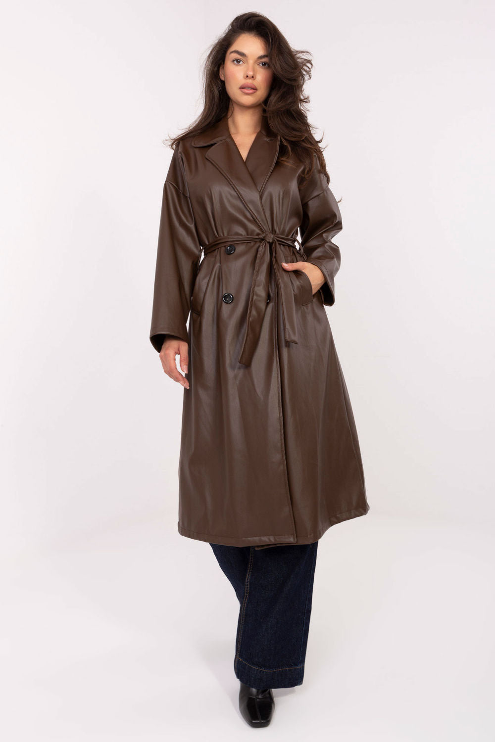 Leather coat
