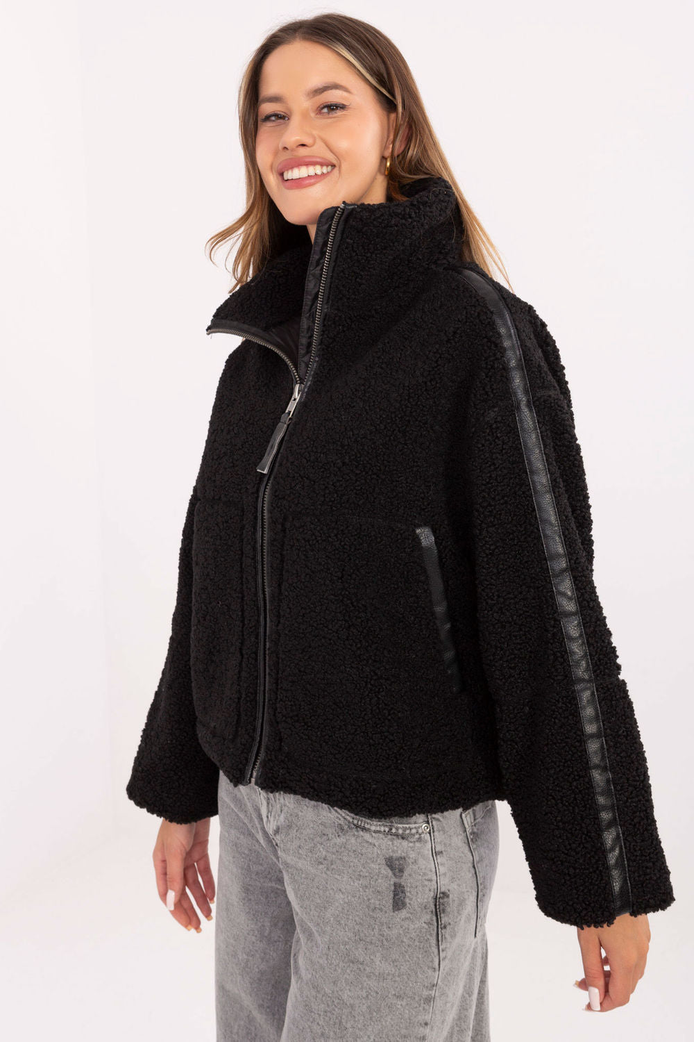 Faux fur coat
