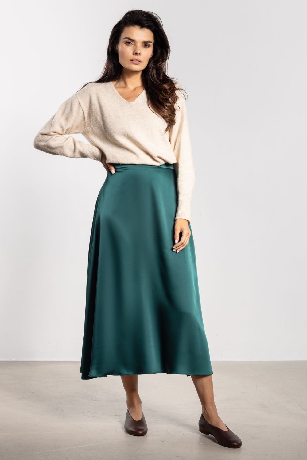 Satin skirt