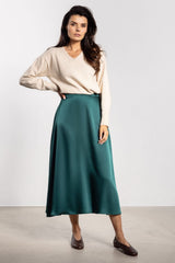 Satin skirt