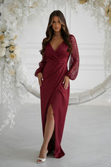 Draped evening dress