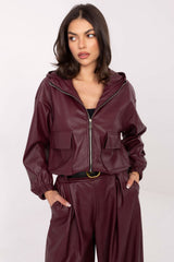 Leather coat