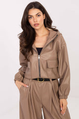 Leather coat