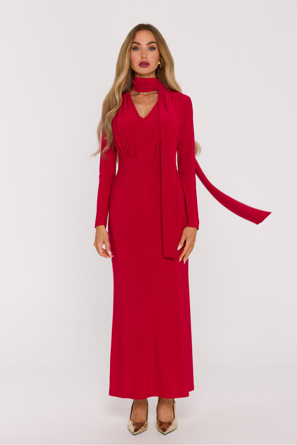 Knit evening dress
