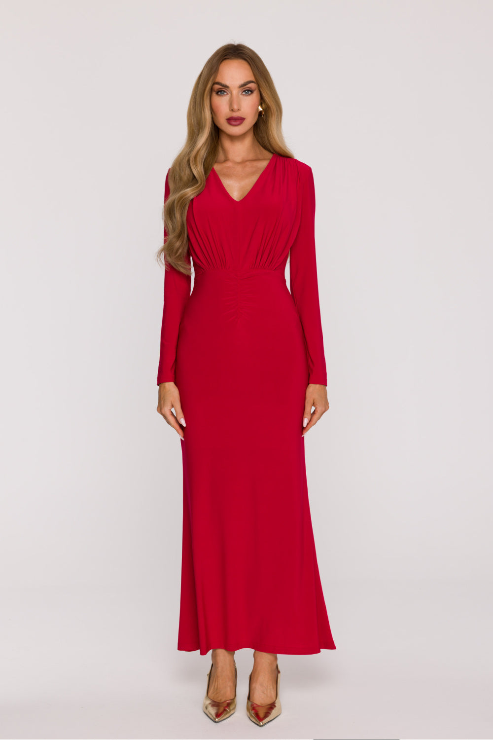 Knit evening dress