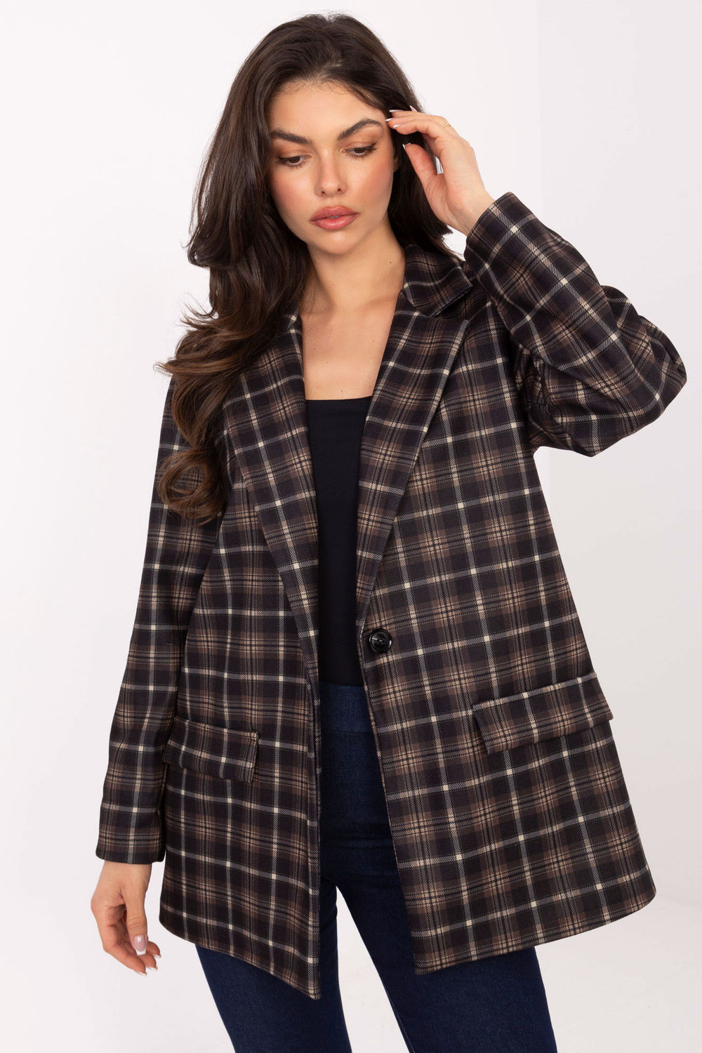Checked jacket