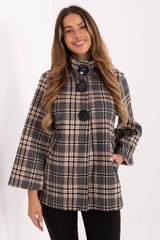 Checkered coat