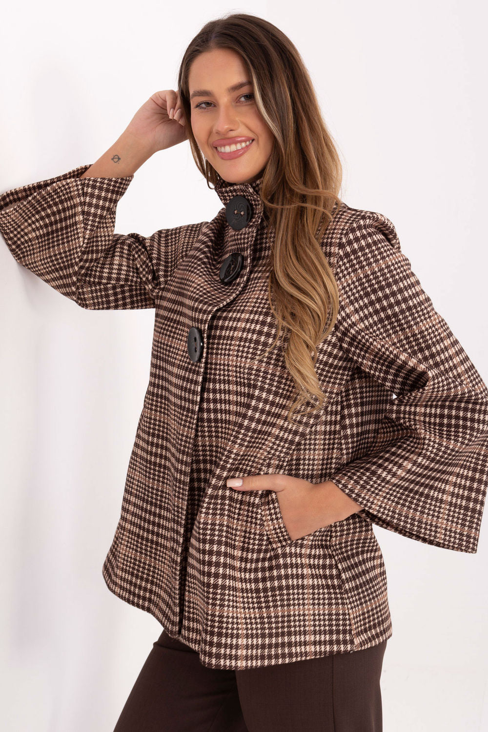 Checkered coat
