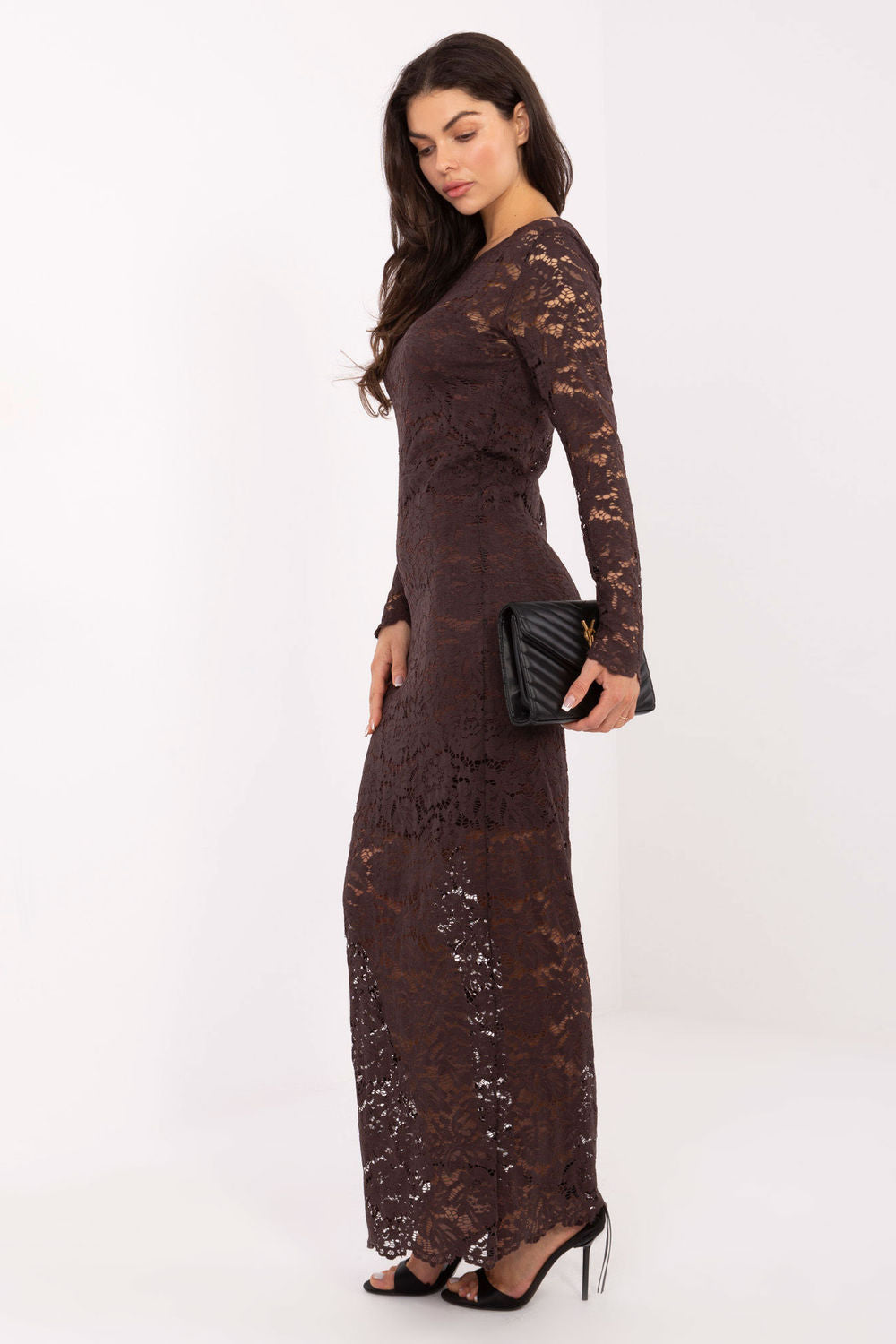 Lace evening dress