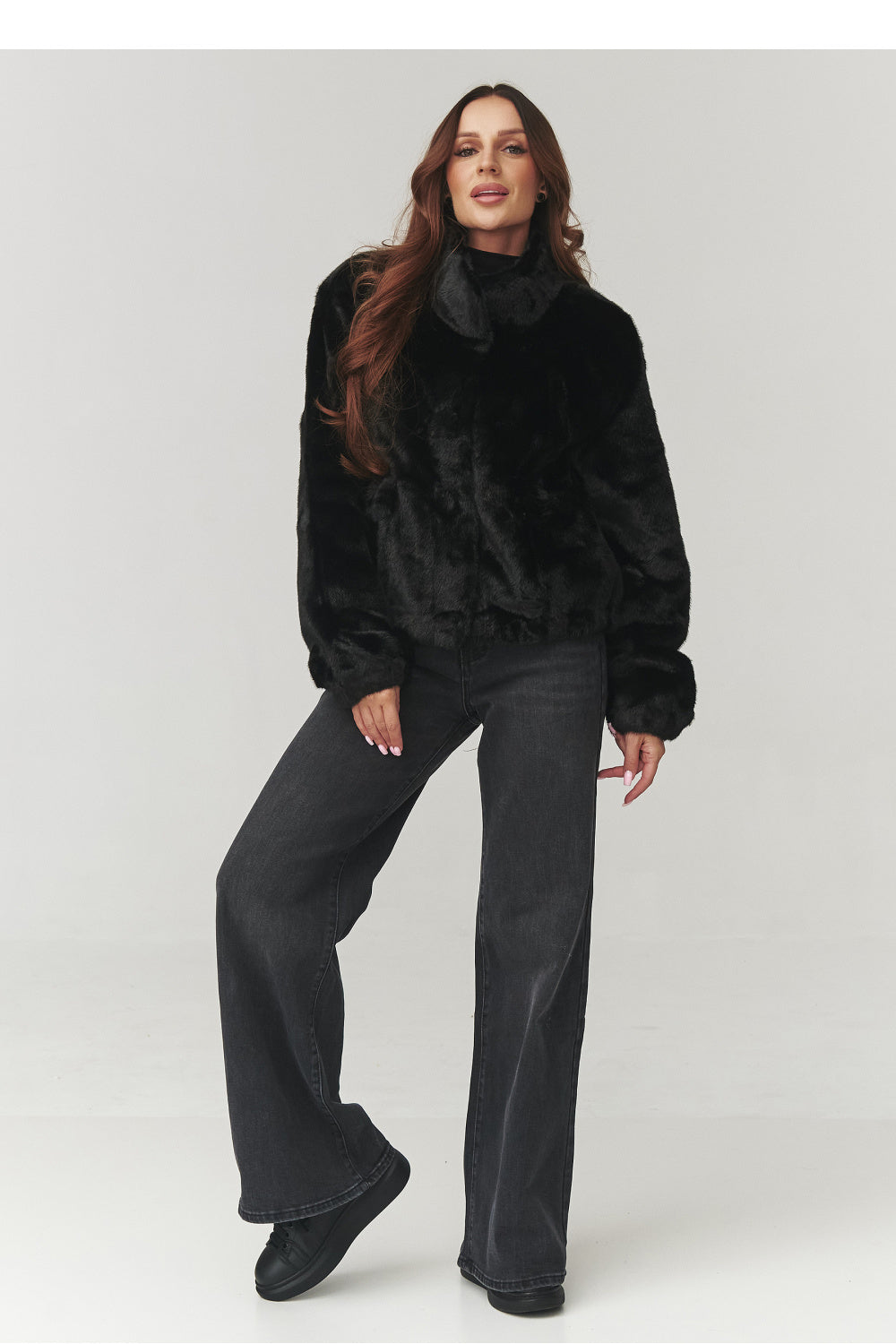 Eco fur coat