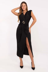 Wrap evening dress