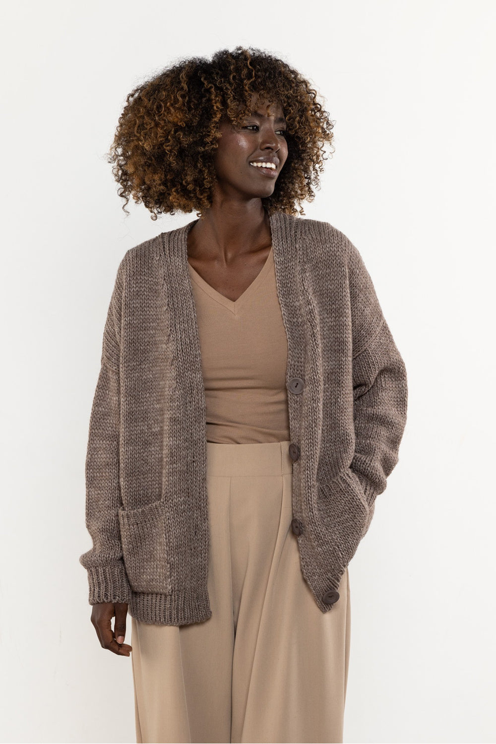 Wool cardigan