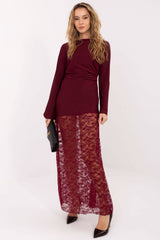 Lace evening dress