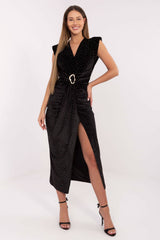 Wrap evening dress