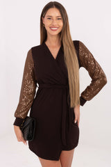 Wrap evening dress