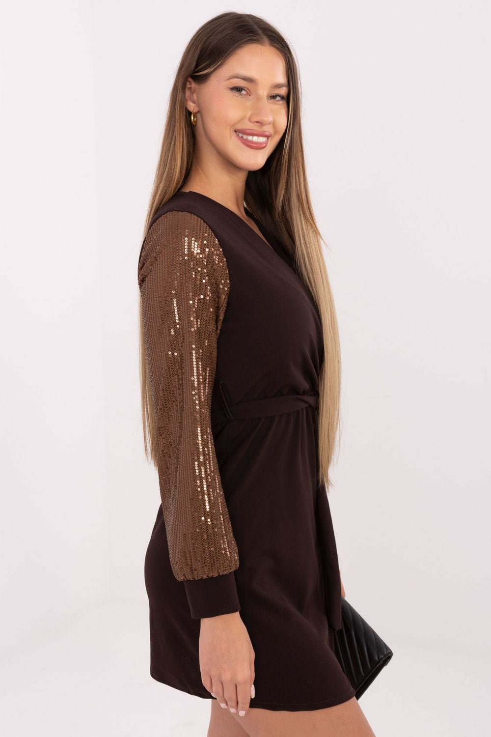 Wrap evening dress