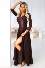 Lace evening dress