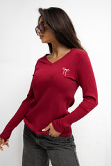 Ribbed blouse
