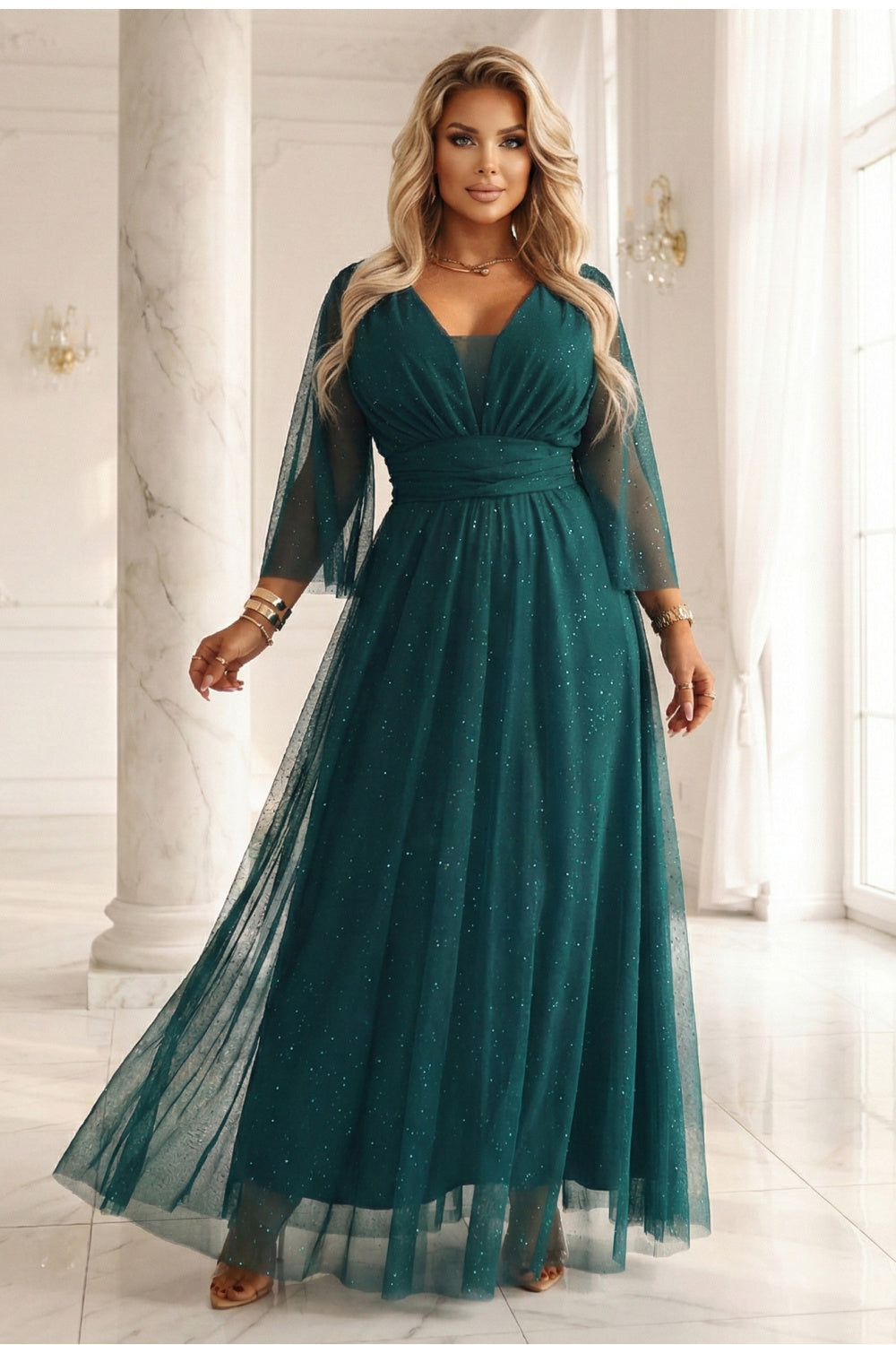 Tulle evening dress