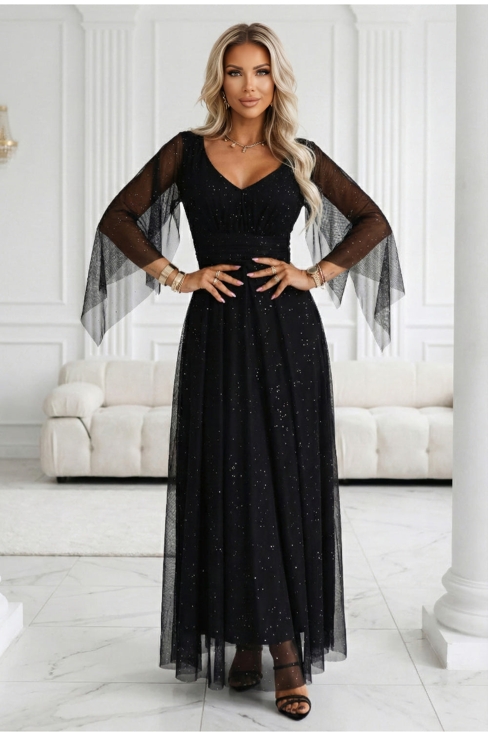 Tulle evening dress