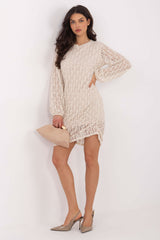 Lace evening dress