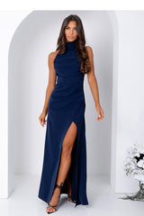 Draped evening dress