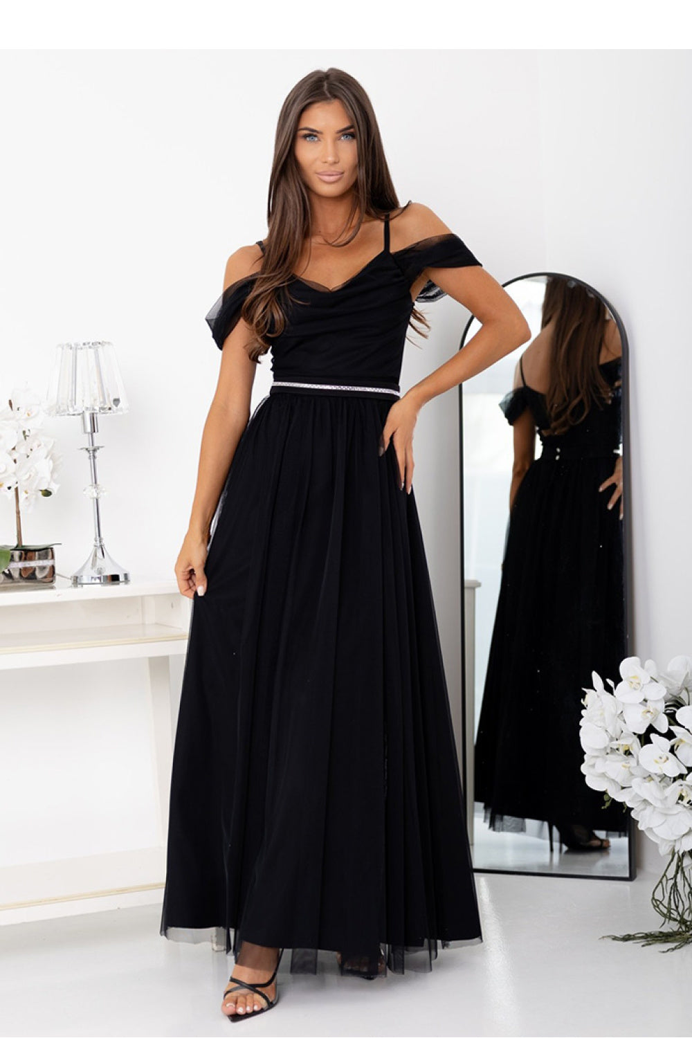 Tulle evening dress