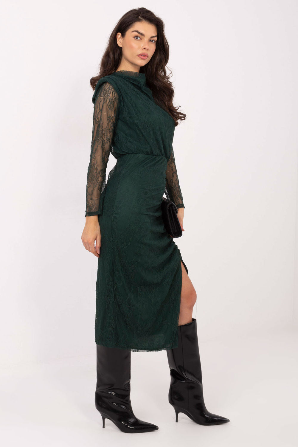 Lace evening dress