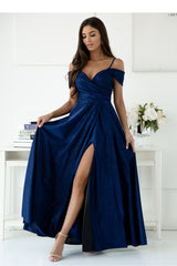 Wrap evening dress