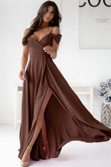 Wrap evening dress