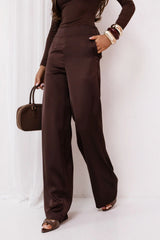 Satin trousers