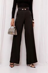 Satin trousers