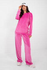 Velour trousers