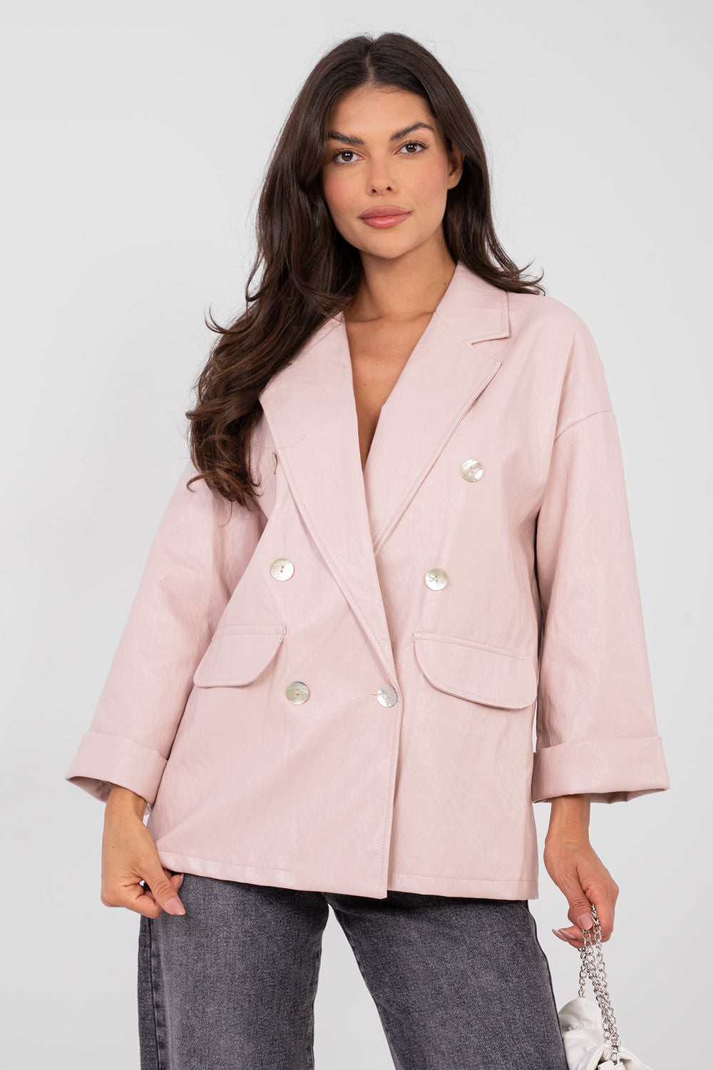Faux leather jacket