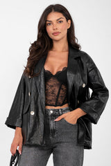 Faux leather jacket