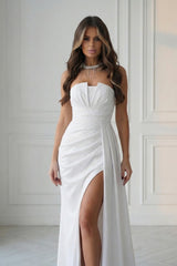 Polyester evening dress