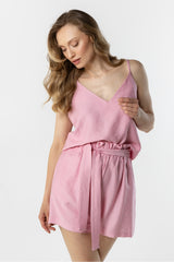 Pleated shorts