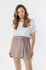 Pleated shorts