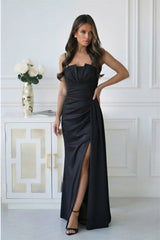 Polyester evening dress