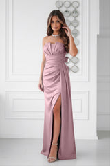 Polyester evening dress